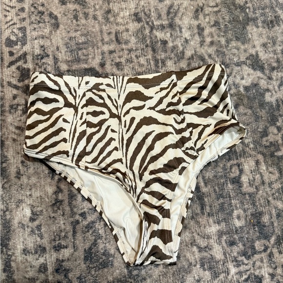Good American Women's Swimwear zebra print bottoms size 1 small - Picture 1 of 4